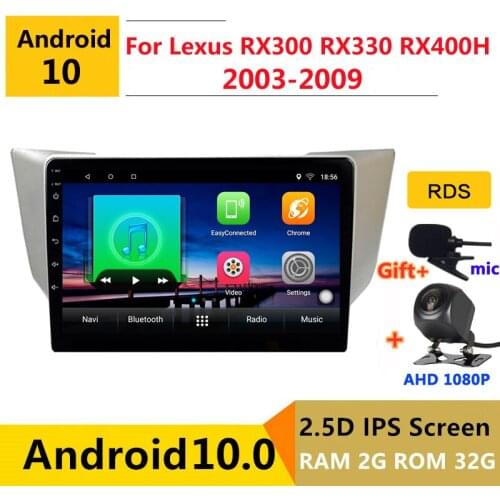 Android 10 car radio auto stereo for Lexus RX300 RX330 RX400H 2003 2004 - 2009 navigation GPS DVD Multimedia Player