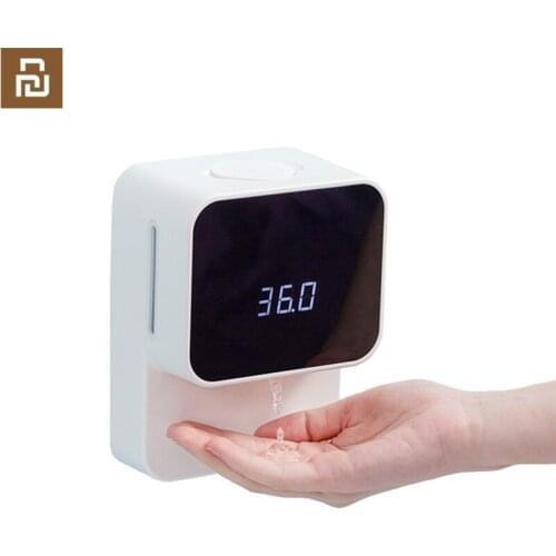 Automatic Induction Foaming Hand Washer LED Display temperature measurement Infrared Sensor hand Washer For Bathroom Wall 430ml