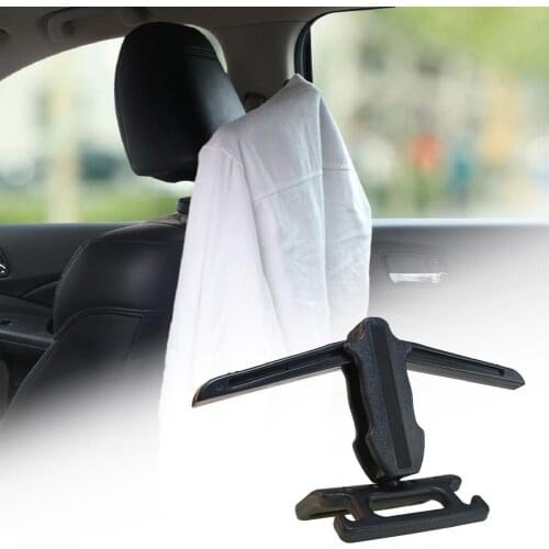 Car Rack Multifunctional Easy Installation Seat Headrest Hanger Safety Handle Hook Free To Change Gentleman Hanger for Clothes