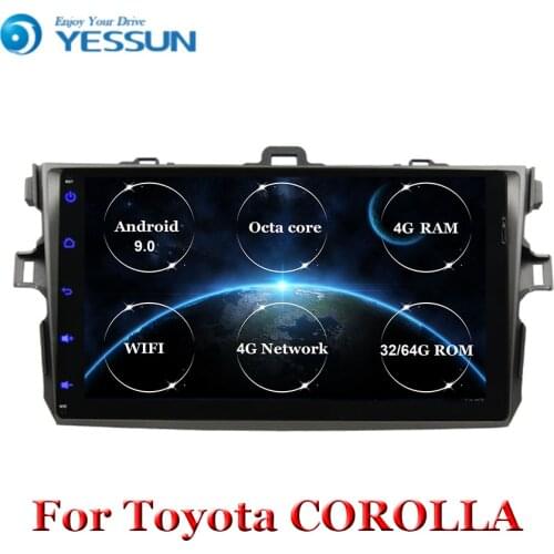 Car Radio 8 core Android 9 Multimedia Player For Toyota Corolla E140/150 2006 2007-2009 2010 2011 2012 2013 WIFI GPS Navigation