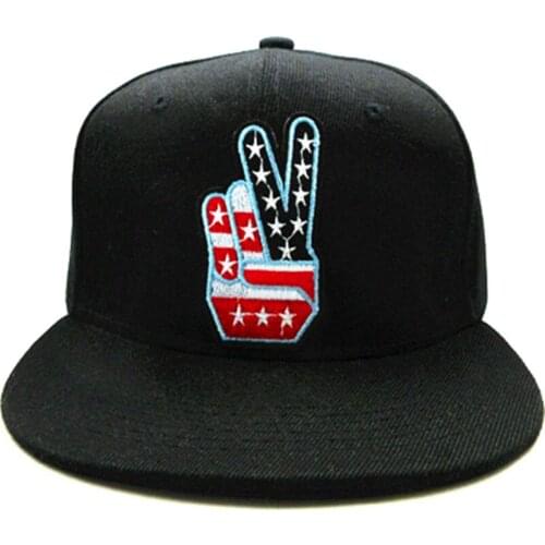 LDSLYJR American gesture embroidery cotton Baseball Cap hip-hop cap Adjustable Snapback Hats for kids and men women 63