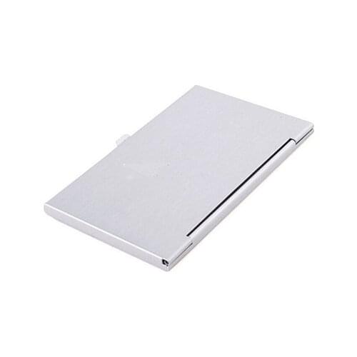 Business ID Credit Card Case Metal Fine Box Card Holder aluminum Pocket 9.3x5.7x0.7cm