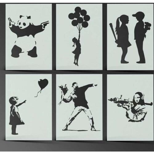Large Size Banksy Art Canvas Painting Posters and Prints Graffiti Street Art Wall Pictures for Modern Home Room Decoration