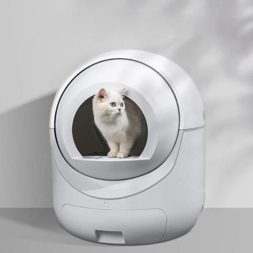 Large Furniture Cat Litter Box Self Cleaning Automatic Enclosure House Training Cat Bedpans Arenero Gato Cat Supplies BD50CB