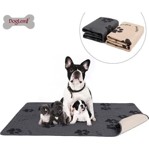 Doglemi Washable Pet Dog Cat Pee Pads Mat Waterproof Puppy Training Pad Reusable Dog Pee Pad for dog cat toilet litter box clean