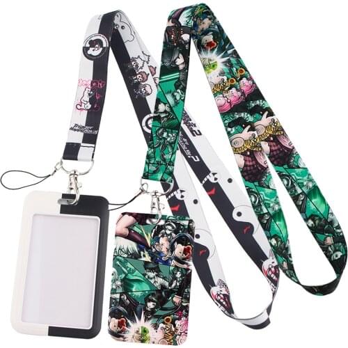 DZ1166 Anime Danganronpa Lanyard For Keychain ID Card Pass Gym Mobile Phone USB Badge Key Ring Holder Neck Straps Accessories