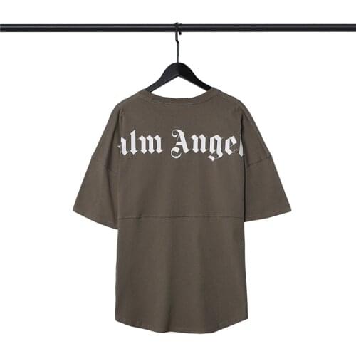 Palm Angels short sleeve t-shirt for men and women, fashionable garment with stitching, 2022 spring and summer collection