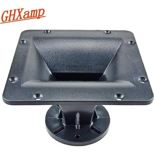 GHXAMP 158*158mm Tweeter Horn Tube 25 Core 38 Throat Horn Interface ABS Speaker Drive Head Audio Unit Parts 1pc