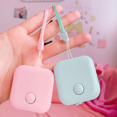 Portable Colorful Keychain 1.5m Retractable Ruler Centimeter/Inch Tape Measure Mini Ruler Cute Design Great for Travel Camping