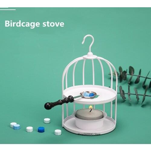 Birdcage Fire Lacquer Stove European Style Retro Art Fire Lacquer Stove DIY Invitation Envelope Seal Seal Auxiliary Tool