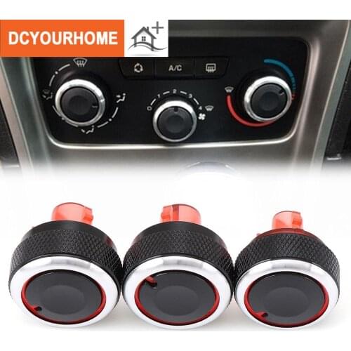 3pc CAR HEATER SWITCH KNOBS BUTTONS FOR PEUGEOT 307 For CITROEN C4 05-10) CLIMATE DIALS FRAME RING A/C CONTROL AIR CON COVER