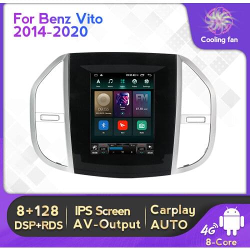 Android 11 DSP CarPlay Car Radio Multimedia Video Player Auto GPS For Mercedes Benz Vito 3 2014 2015 2016 2017 - 2020 2 din dvd
