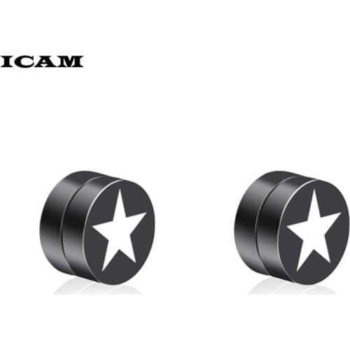 ICAM Punk Mens Strong Magnet Magnetic Health Care Ear Stud Non Piercing Earrings Fake Earrings Gift for Boyfriend Lover Jewelry