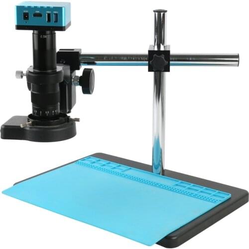 180X 300X Zoom Lens 4K SONY IMX334 HDMI Industrial Soldering Jewelry Work Electronic Digital Video Microscope Camera Set