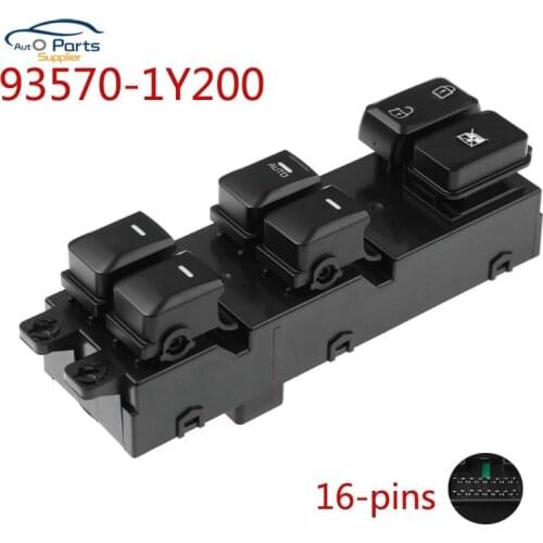New 93570-1Y200 16 Pins Electric Power Master Window Control Switch Button For Kia Picanto 2012 2013 2014 2015 935701Y200