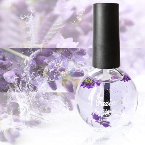 1 pcs 15ml Dried Flowers Nail Care Oil Nutritional nail Oil Nail treatments Polish nail Tool gel Art Nutritious Cuticle Gel D7R7