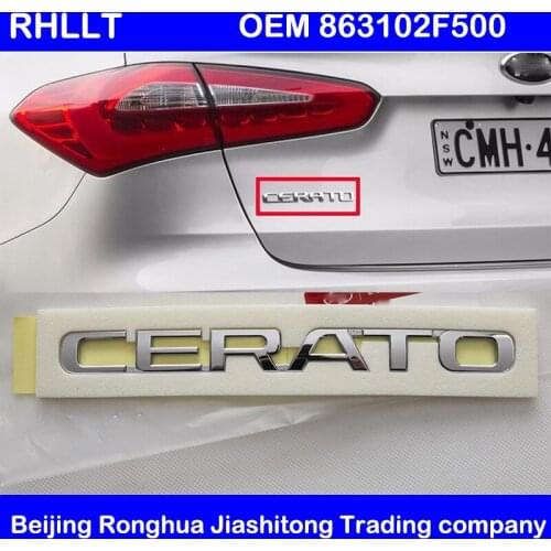 Genuine OEM 863102F500 FOR KIA Cerato Lettering Trunk EMBLEM Badge 1PCS For KIA Cerato Forte 2009 2017