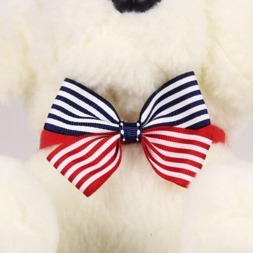 2016 Sale New Acessorios Para Cachorro Perros Stripe Double Knot Tie Pet Samples Can Be Manually Adjustable Accessories 10pcs