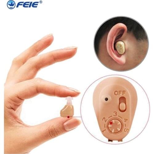 Hearing aid rechargeable mini invisible Ear Headphone Deafness ,ITE heaing aids Silicone earplugs S-219 free shipping
