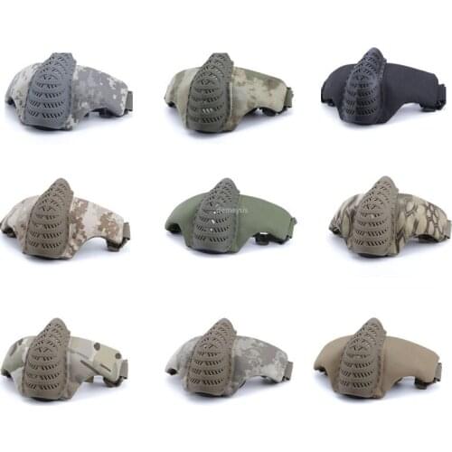 Tactical Half Face Mask Military Airsoft Shooting Paintball Breathable Mask Protective Army CS Wargame Hunting Face Mask