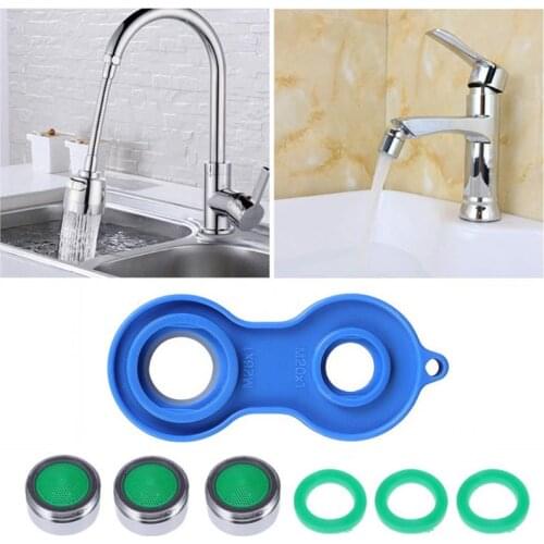 1Set Water Saving Aerator Faucet Aerator Wrench Jet Regulators Filter Spare Parts for Kitchen Bathroom Water Tap Kits