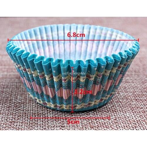 10000pcs Rainbow Paper Cup Cup PVC Anti-oil Chocolate Cake Mold Muffin Baking Paper Kitchen Accessories Tea Party Decorative