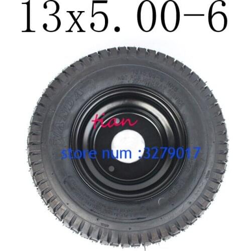 2019 Newest Good Quality13x5.00-6 Wheel Tire Tyre for 6 Inch Alloy Rims Hub Fits ATV QUAD Buggy Mower Go-kart Buggy
