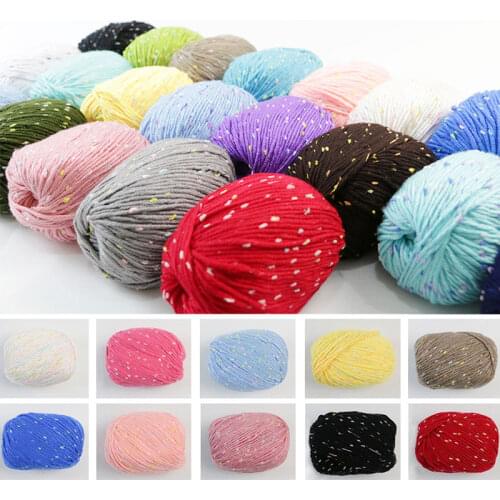 50g/Ball Colourful Cashmere Cotton Yarns 6 Ply Soft Chunky Baby Yarn Hand Knitting Crochet Sweater Scarf Thread DIY Crafts