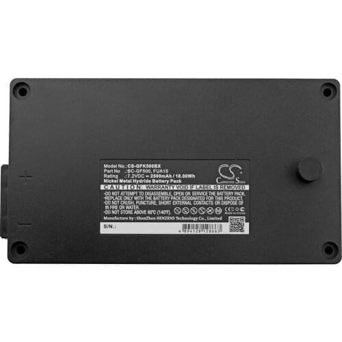 Cameron Sino 2500mAh Battery 100-001-885, BC-GF500, FUA15 ( Black or Orange ) for Gross Funk Crane Remote Control, GF500