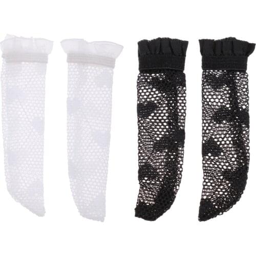 1/6 Dolls Clothes Accessories Lace Knee Socks for BJD SD Dolls Dressing up