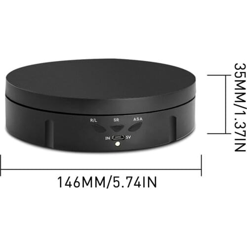 Charging Automatic Turntable Live Turntable Jewelry Electric Rotating Table 360 Degree Rotate Panoramic Display Table