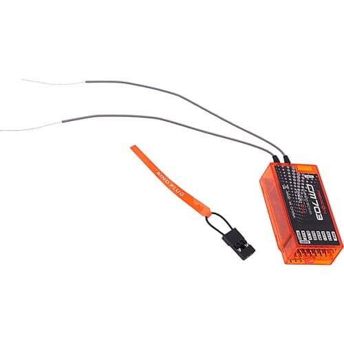 CM703 7 Channel 2.4Ghz RX Receiver with Satellite PPM & PWM Output Compatible with DSM2 and DSMX, Orange