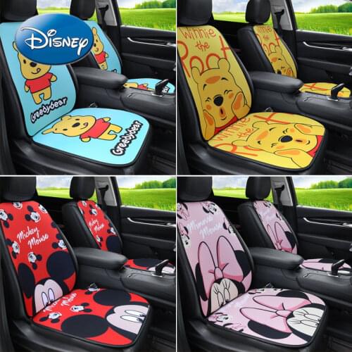Disney Mickey Mouse Minnie The Pooh Car Seat Cushion Monolithic Cartoon Single Seat Car Cushion