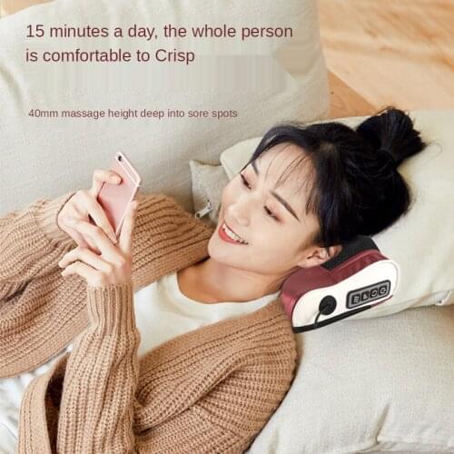Relaxation Massage Pillow Heating Infrared Neck Shoulder Back Head Body Musle Multifunction Shiatsu ReliefPainMassager
