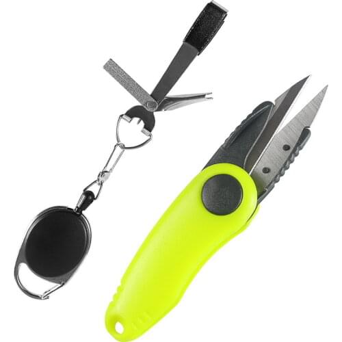 Quick Knot Tool Kit Fishing Line Cutter Clipper Nipper Hook Sharpener Carp Fishing Accessories Fish Use Scissors Tackle Gear