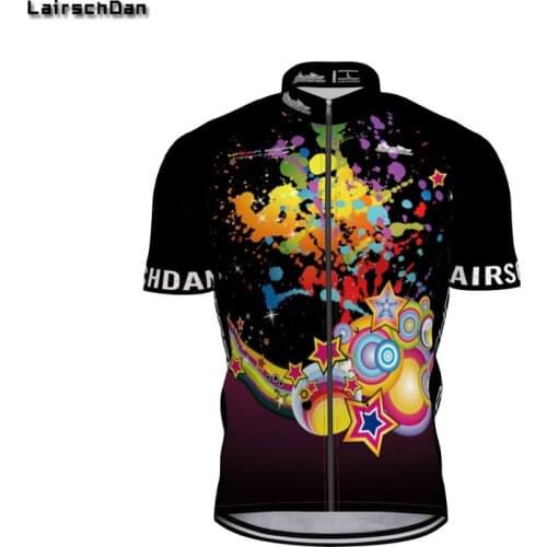 LairschDan 2020 Black Fashion pro team Cycling Jersey Mens Summer MTB Bicycle Clothes Camiseta De Ciclismo Mountain Bike Shirt