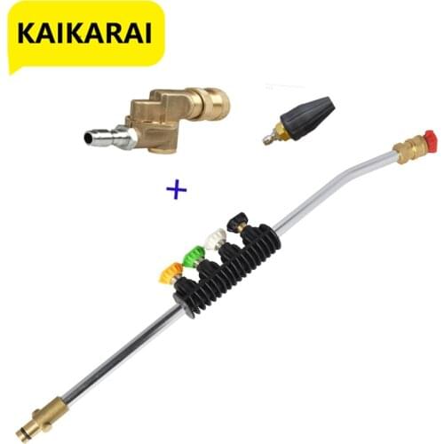 Pressure Washer with 5 Color Spray Nozzles&Rotating Turbo Nozzle, For Nilfisk/ STIHL Calm Husqvarna