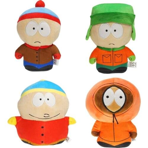 18cm Comedy TV Plush Toy South Parks Cute Stan Cartman Kyle Kenny Soft Stuffed Doll Lovely Gift