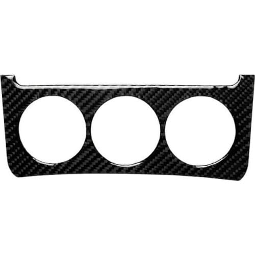 1pcs Carbon Fiber Console Switch Trim Sticker Cover Car Interior Styling Accessories For Nissan 350Z 2006-2009