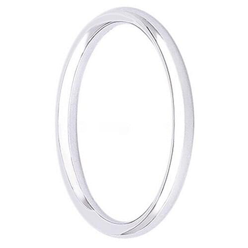 New Arrival Width 2mm Unisex Fashion Stainless Steel Comfort Fit Plain Wedding Band Ring