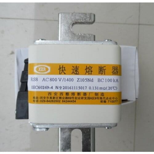 Fuses: RS8 AC800V 1400A Z105Nd 100KA / RS8 AC800V 1600A Z105Nd BC100KA aR