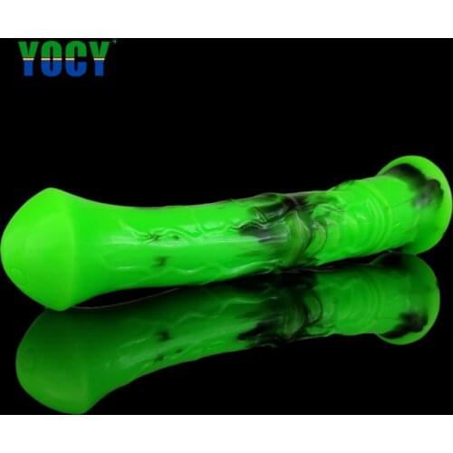 YOCY Liquid Silicone Horse Dildo Huge Animal Dong Butt Plug Erotic Dick Fake Penis Masturbation Anal Plug Suction Cup Sex Toys