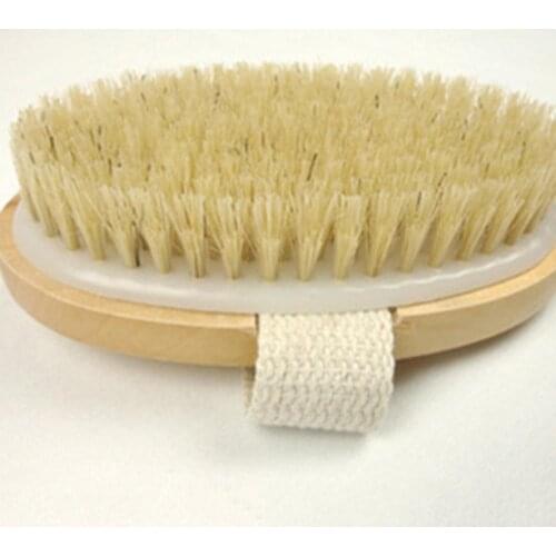 Long Handle Exfoliating Body Brush Wooden Cleaner Bath Shower Bristles Massager Scourer Personal Cleaning Brushes