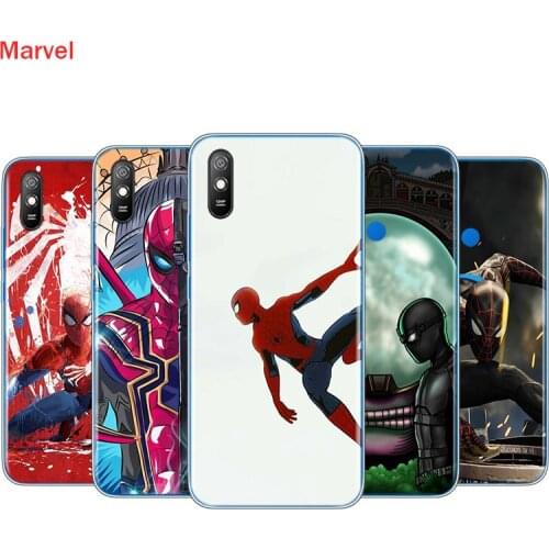 Silicone Cover The Spiderman Marvel For Xiaomi Redmi 9T 9 9C 9A 9AT 9i 8 8A 7 6 Pro 7A 6A 5 5A 4X Plus Phone Case