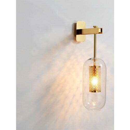 Modern bedroom light crystal corridor living room dining room monkey lamp luminaria de parede