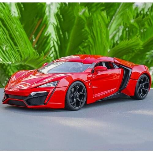 Special price 1:18 Metal alloy Lykan model,4 door simulation super running car model,boutique collection,free shipping