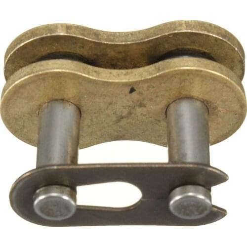 530H Heavy Duty Chain Motorbike Dirt Bike Gold Connecting Master Links with O-Ring Motor Chain Connector Joint Clip Lock For ATV