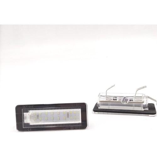 1Pair For Benz Smart Fortwo Coupe Convertible 450 451 W450 W453 18SMD LED License Plate Number Light Lamp Error Free