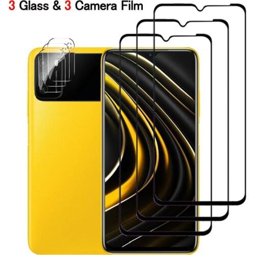6-in-1, poco m3 armor glass for poco m3 pro 5g xiaomi poco f3 tempered glass pocophone m3 pro scree protector poco m 3 pro glass