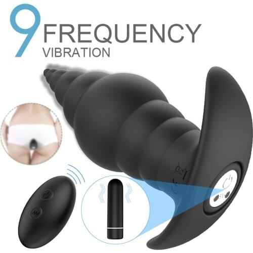 9 Speeds Anal Plug Vibrator Prostate Massage Vagina Clitoris Stimulator Butt Plug Anal Sex Toys For Men Delay Ejaculation